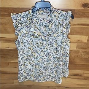 Loft flutter sleeve top